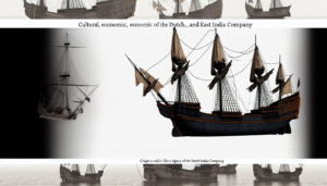 alt_text: Realistische coverafbeelding van VOC met historische schepen, maritieme elementen en culturele symbolen.