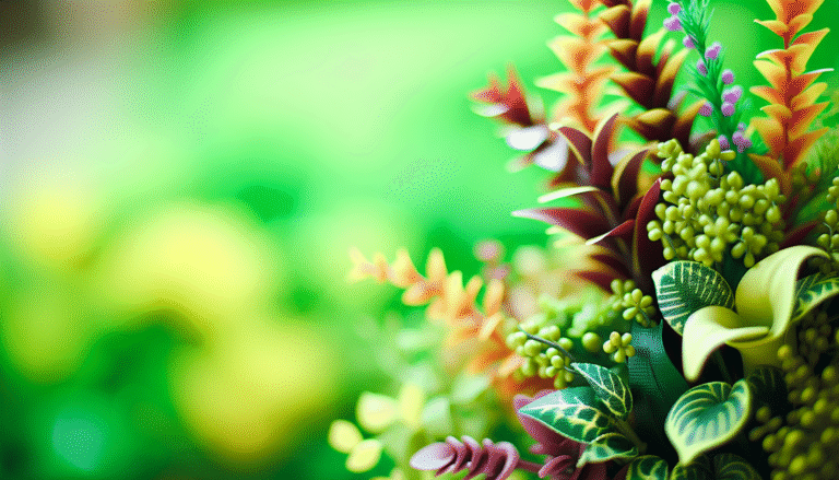 alt_text: Een kleurrijk omslagbeeld met diverse planten en subtiele natuurlijke elementen die sereniteit uitstralen.