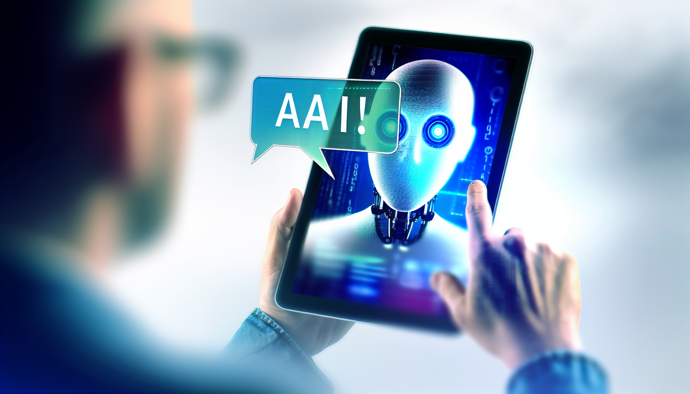 alt_text: Moderne coverafbeelding van 'ChatGpt' met digitale conversatie en futuristische elementen.